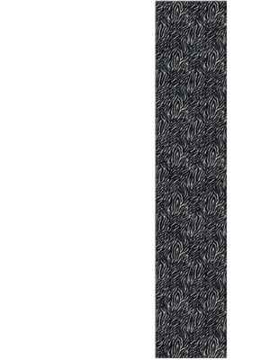 Zebra Hide Runner Hand Knotted Tibetan Wool custom handmade rug