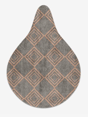 Zircon Drop Hand Knotted Bamboo Silk custom handmade rug
