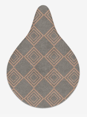 Zircon Drop Hand Knotted Tibetan Wool custom handmade rug