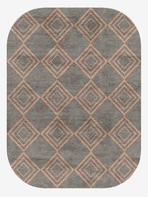 Zircon Oblong Hand Knotted Bamboo Silk custom handmade rug