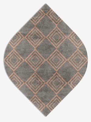 Zircon Ogee Hand Knotted Bamboo Silk custom handmade rug