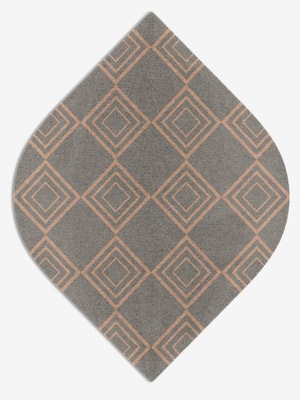 Zircon Ogee Hand Knotted Tibetan Wool custom handmade rug