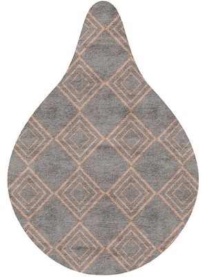 Zircon Drop Hand Tufted Bamboo Silk custom handmade rug