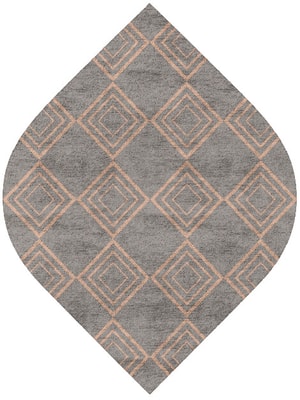 Zircon Ogee Hand Tufted Bamboo Silk custom handmade rug