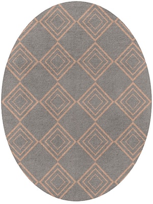 Zircon Oval Hand Tufted Pure Wool custom handmade rug