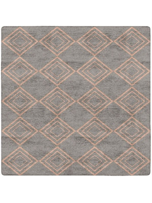 Zircon Square Hand Tufted Bamboo Silk custom handmade rug