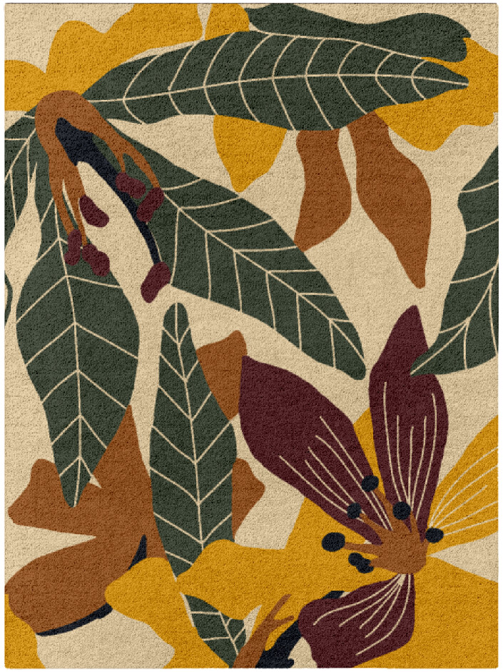 Magnolia Rectangle Hand Tufted Pure Wool custom handmade rug