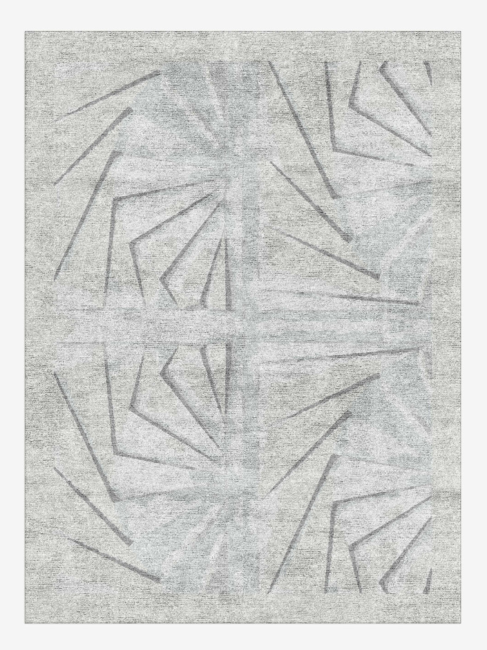 Abaca Origami Rectangle Hand Knotted Bamboo Silk Custom Rug by Rug Artisan