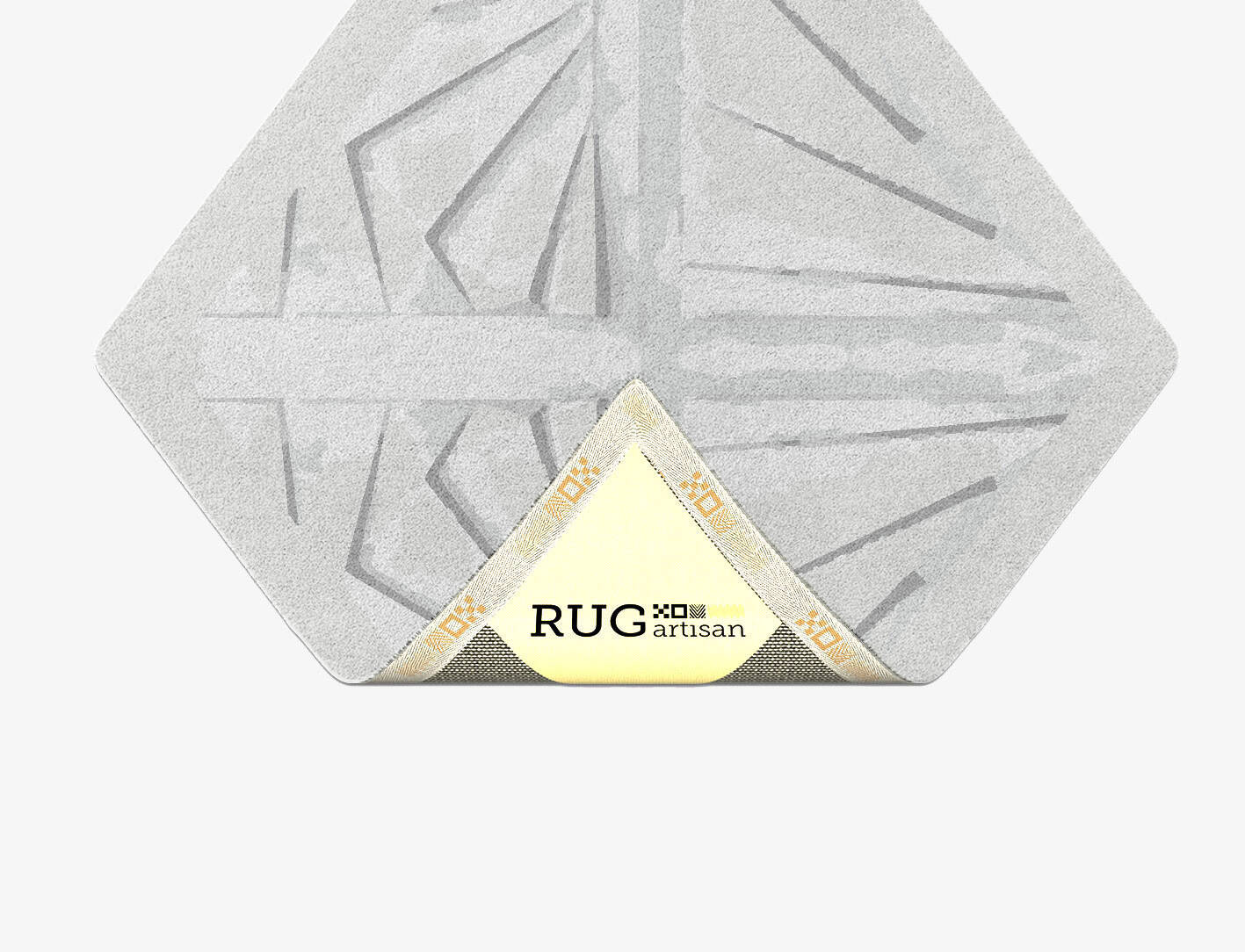 Abaca Origami Diamond Hand Tufted Pure Wool Custom Rug by Rug Artisan
