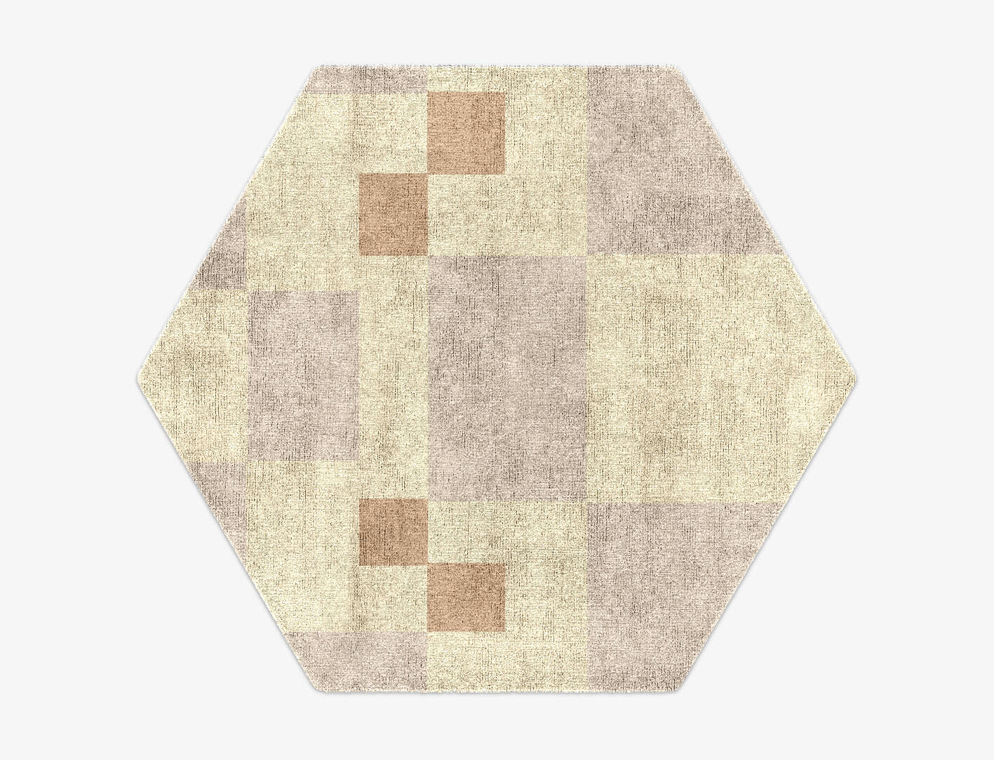 Accumen  Hexagon Hand Knotted Bamboo Silk Custom Rug by Rug Artisan