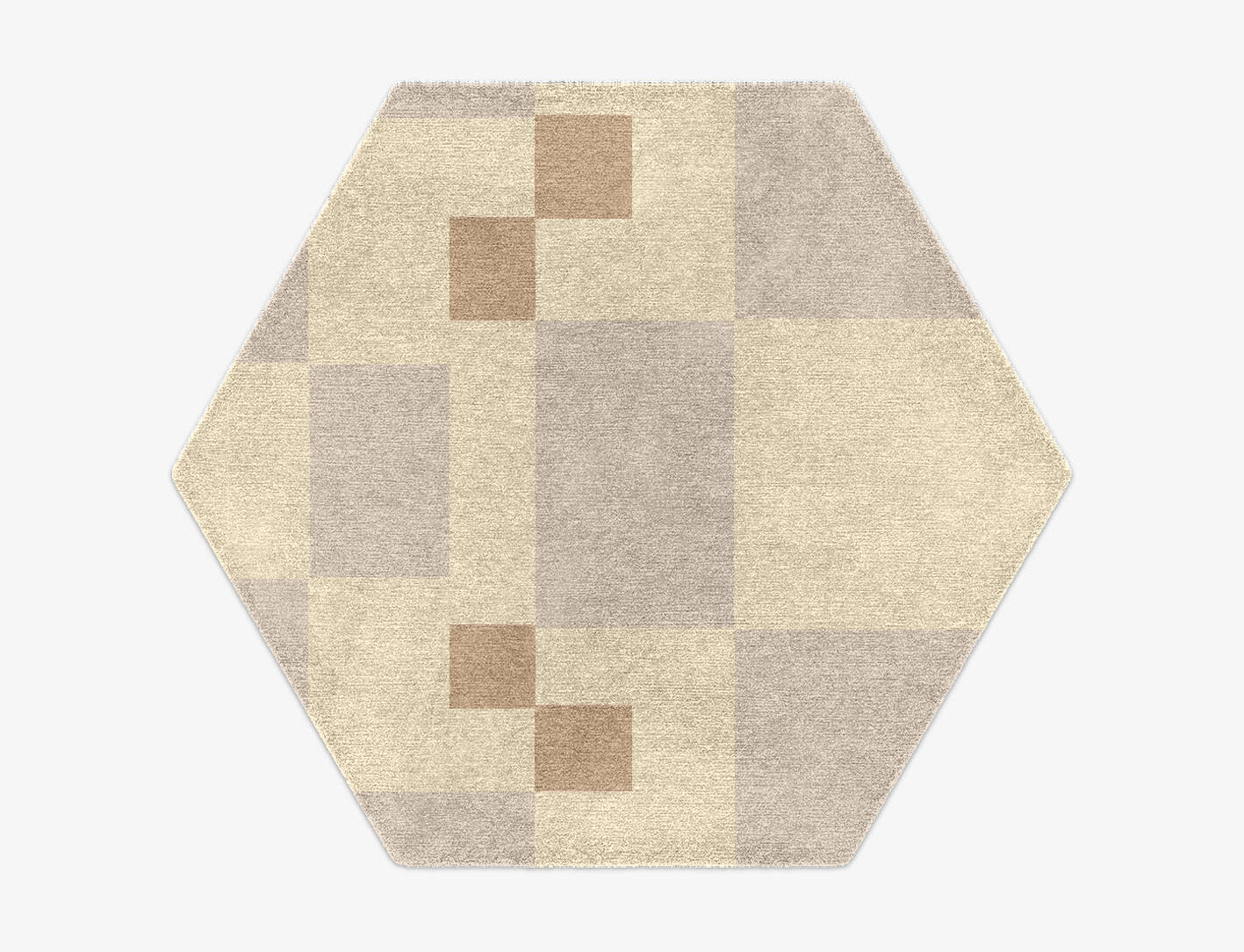 Accumen  Hexagon Hand Knotted Tibetan Wool Custom Rug by Rug Artisan