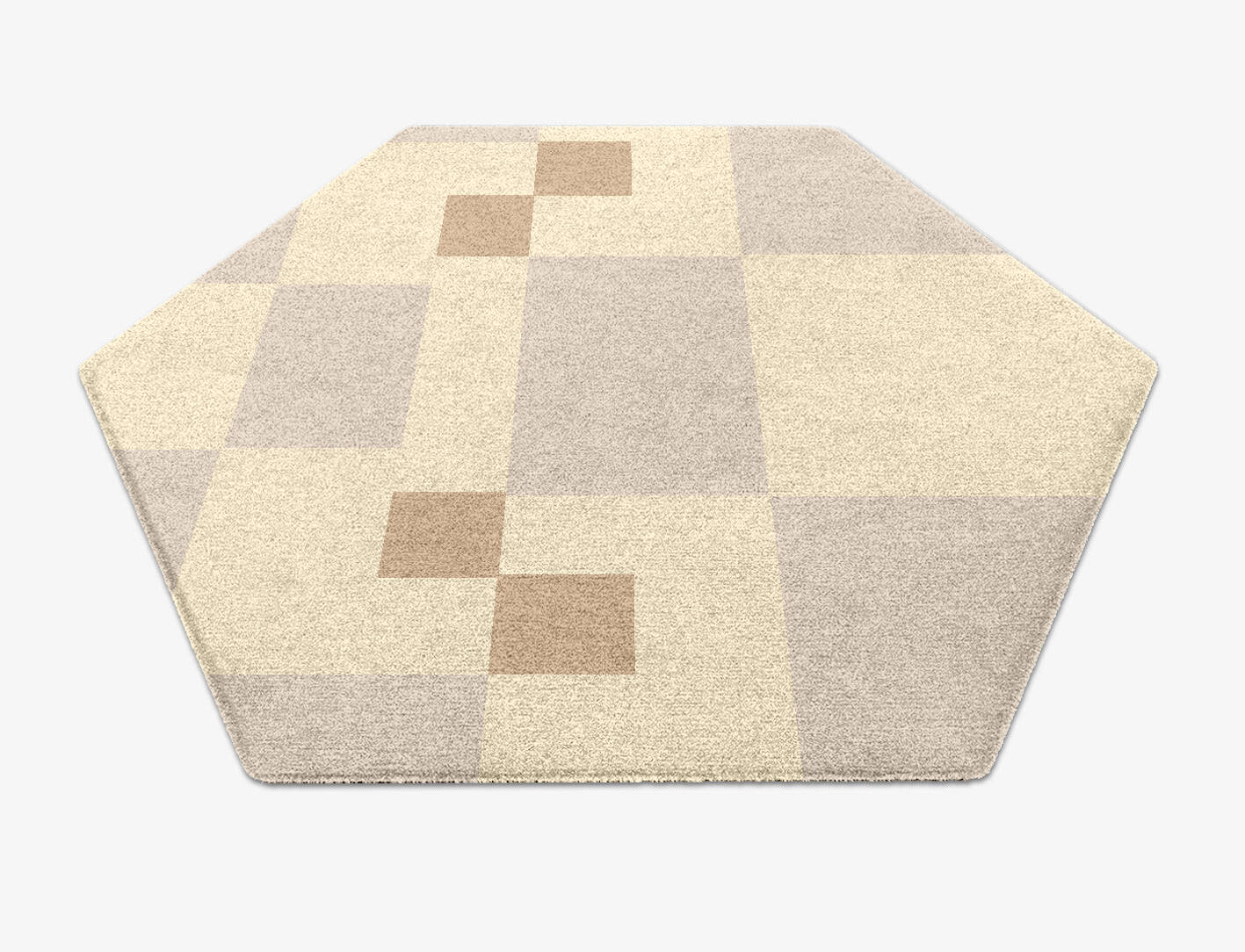 Accumen  Hexagon Hand Knotted Tibetan Wool Custom Rug by Rug Artisan