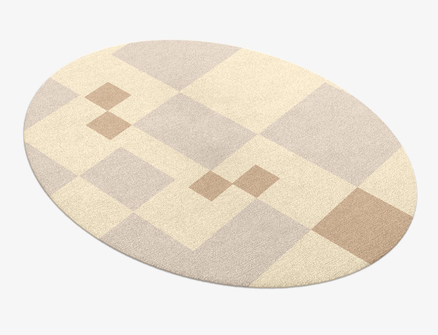 Accumen  Oval Hand Knotted Tibetan Wool Custom Rug by Rug Artisan