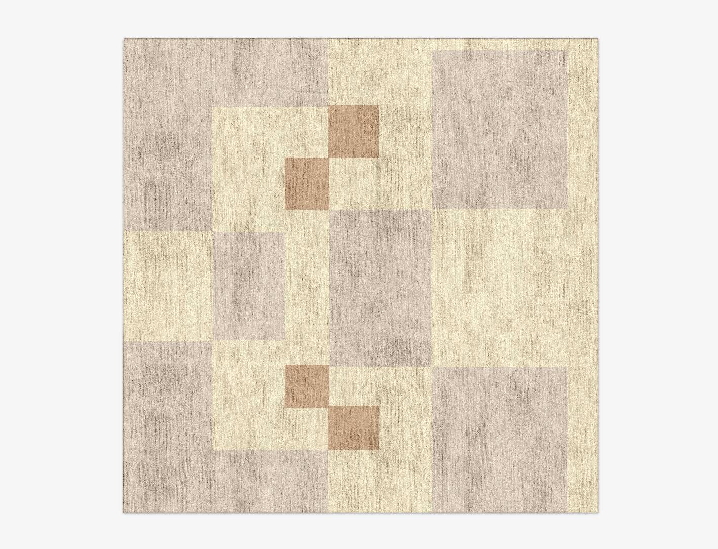 Accumen  Square Hand Knotted Bamboo Silk Custom Rug by Rug Artisan