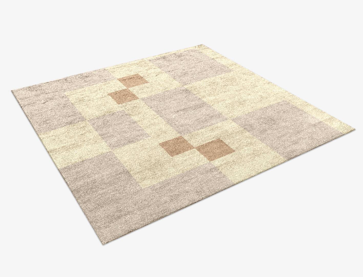 Accumen  Square Hand Knotted Bamboo Silk Custom Rug by Rug Artisan