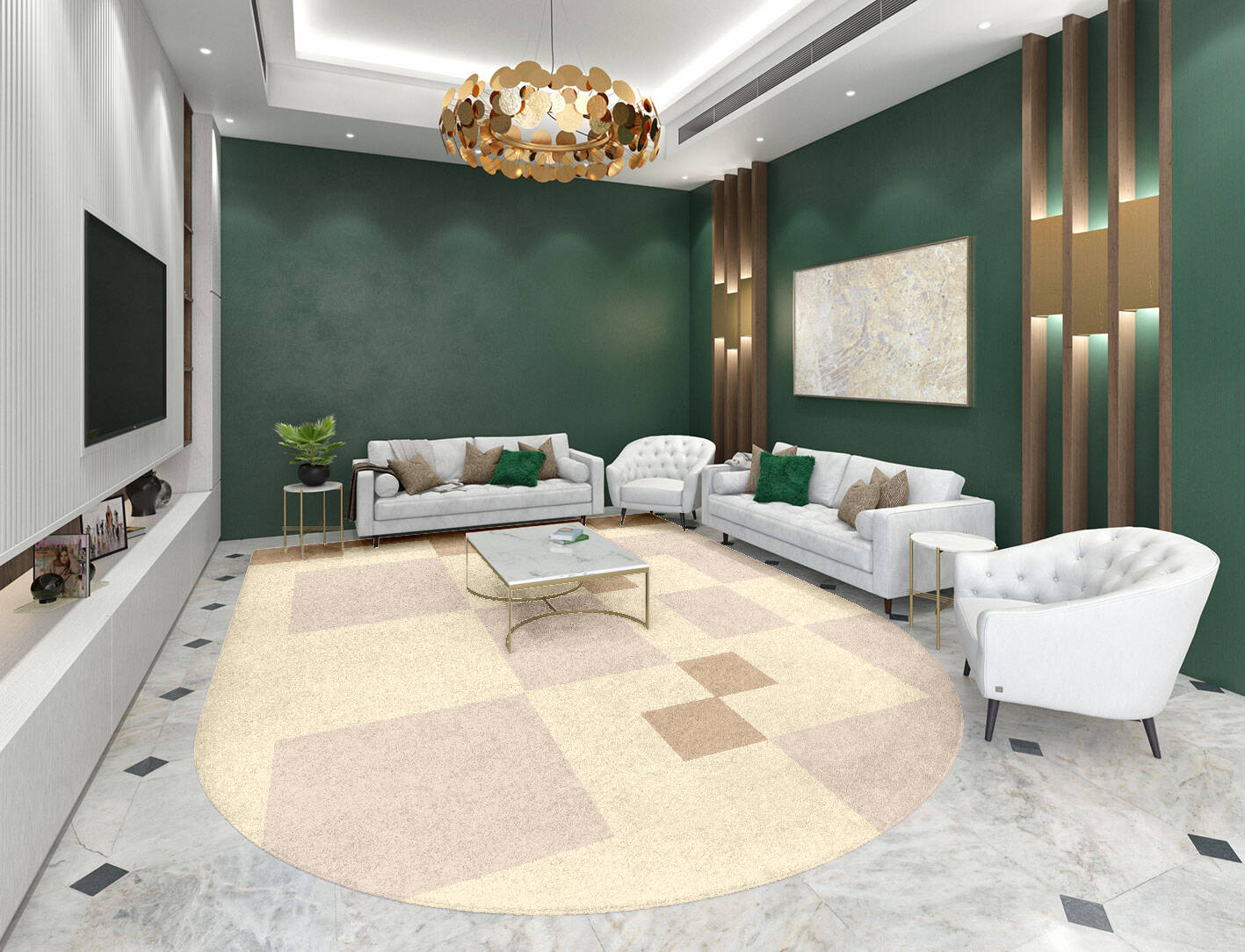 Accumen  Arch Hand Tufted Pure Wool Custom Rug by Rug Artisan