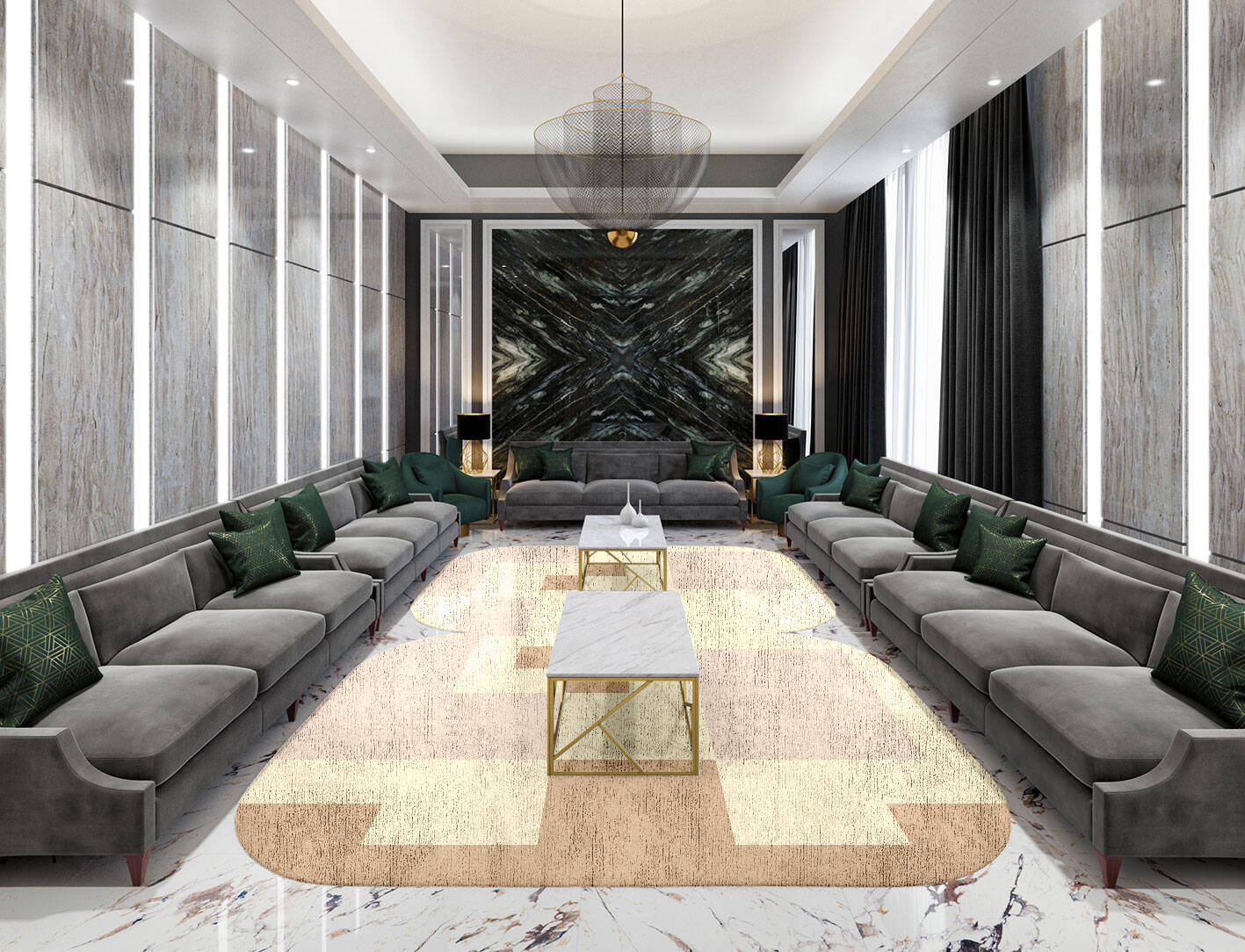 Accumen  Eight Hand Tufted Bamboo Silk Custom Rug by Rug Artisan