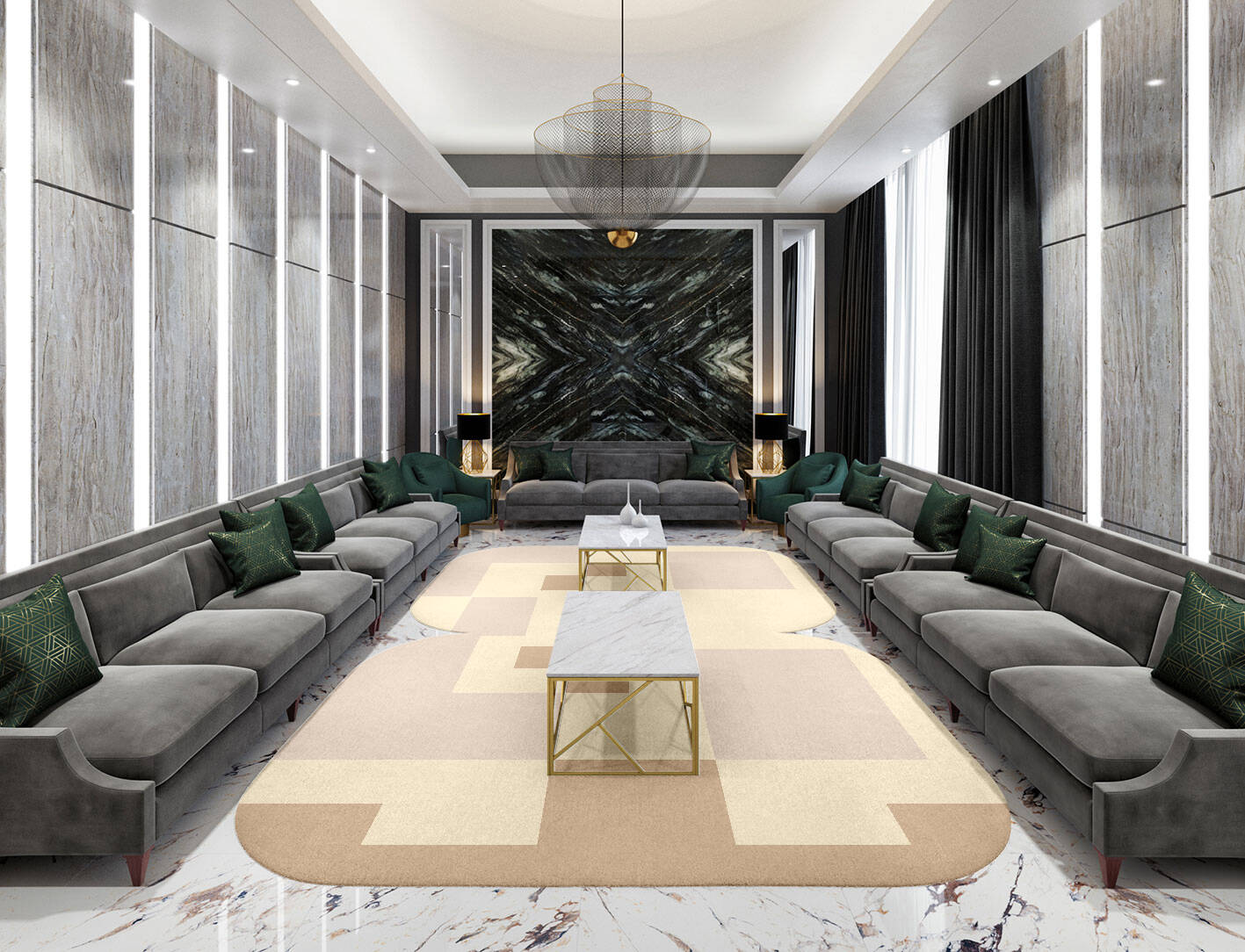Accumen  Eight Hand Tufted Pure Wool Custom Rug by Rug Artisan
