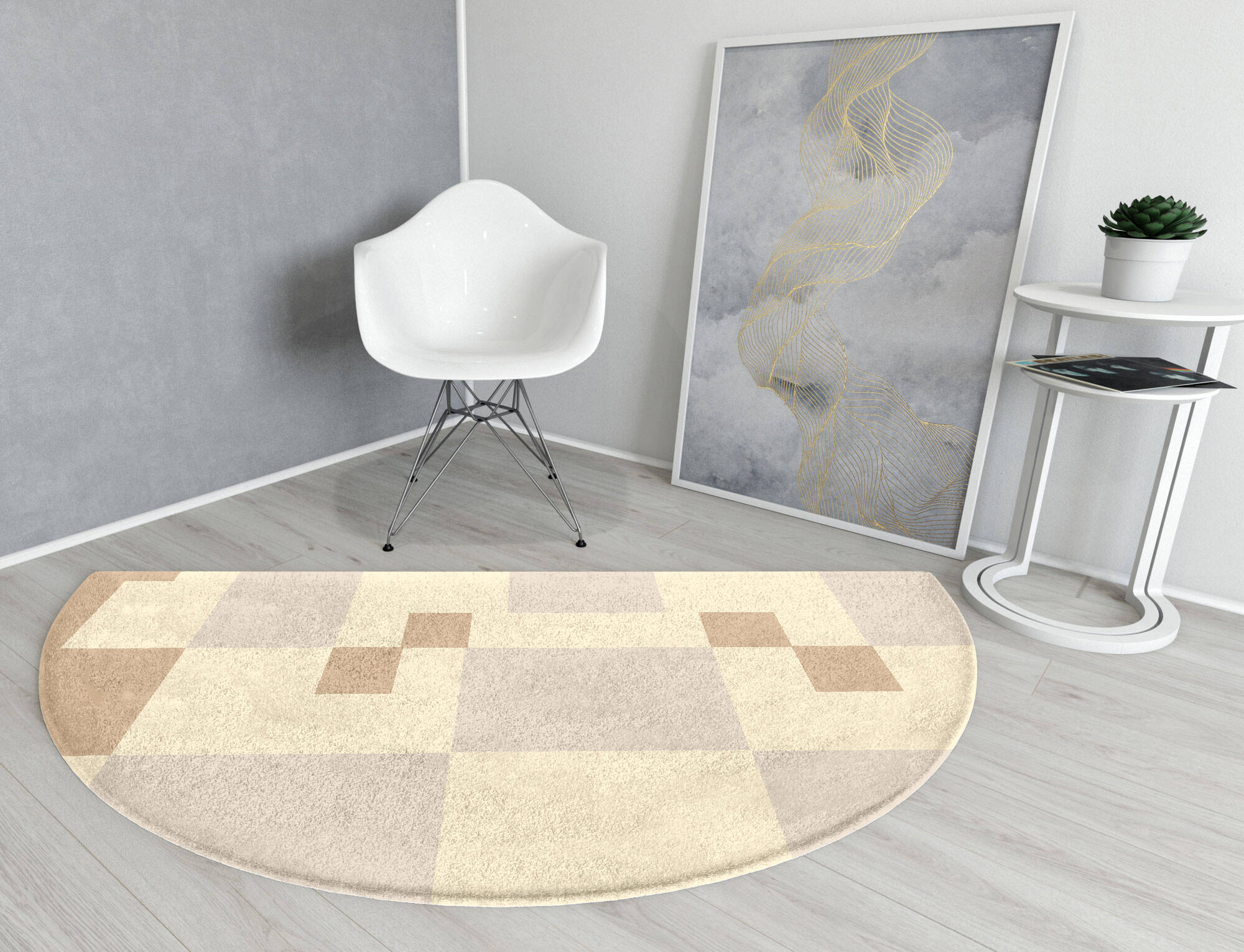Accumen  Halfmoon Hand Tufted Pure Wool Custom Rug by Rug Artisan