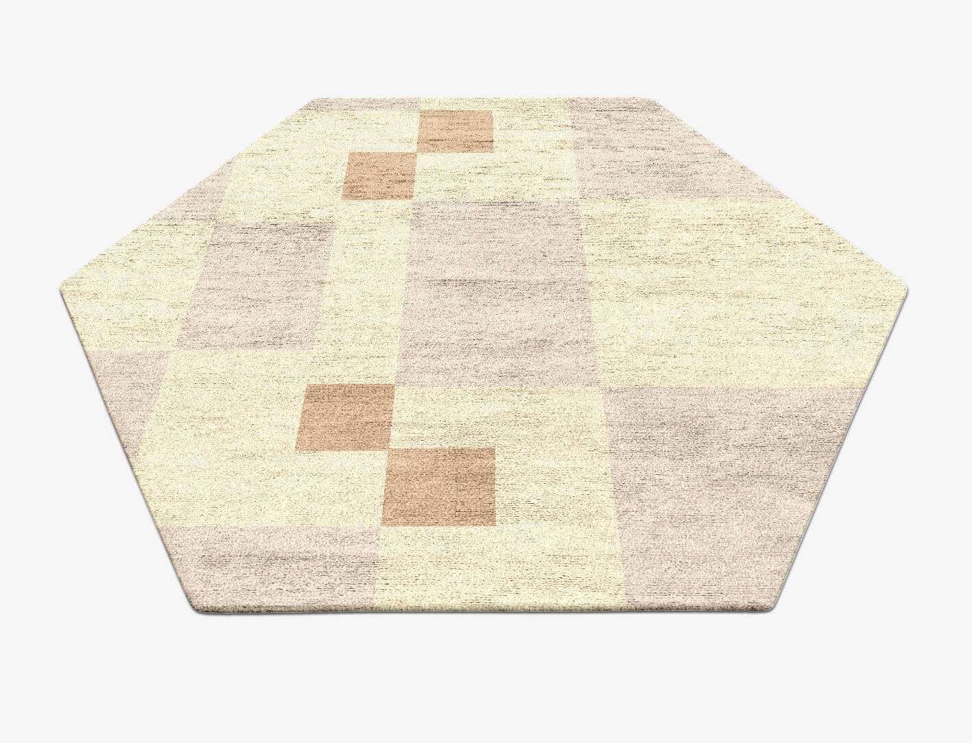 Accumen  Hexagon Hand Tufted Bamboo Silk Custom Rug by Rug Artisan