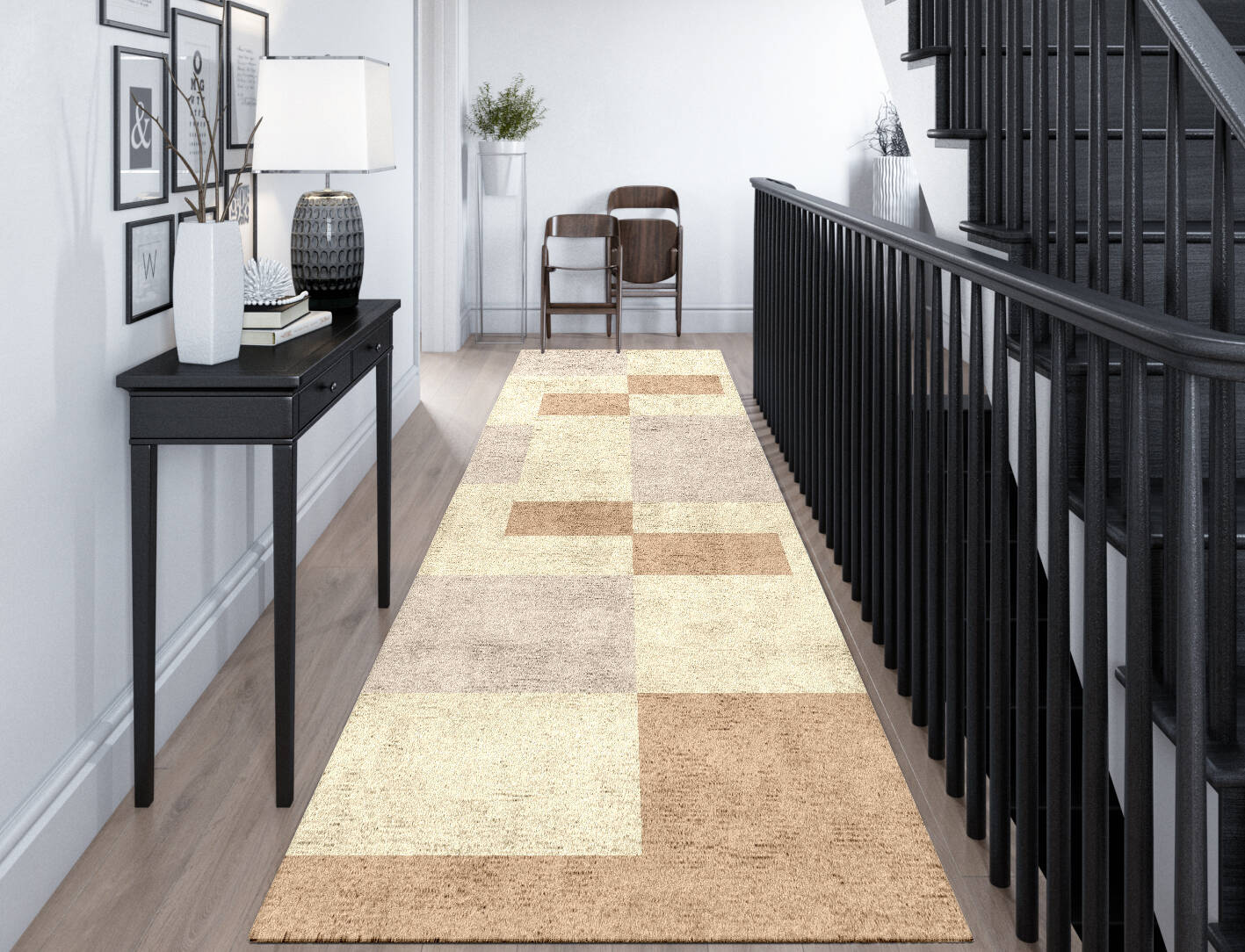 Accumen  Runner Hand Tufted Bamboo Silk Custom Rug by Rug Artisan