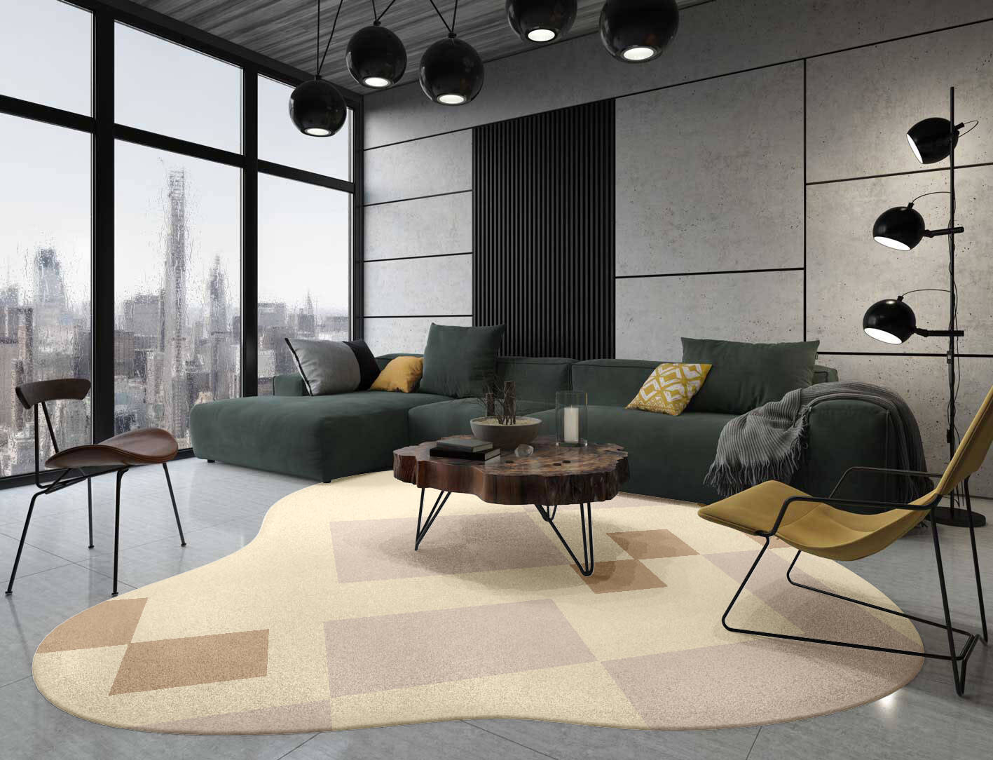 Accumen  Splash Hand Tufted Pure Wool Custom Rug by Rug Artisan