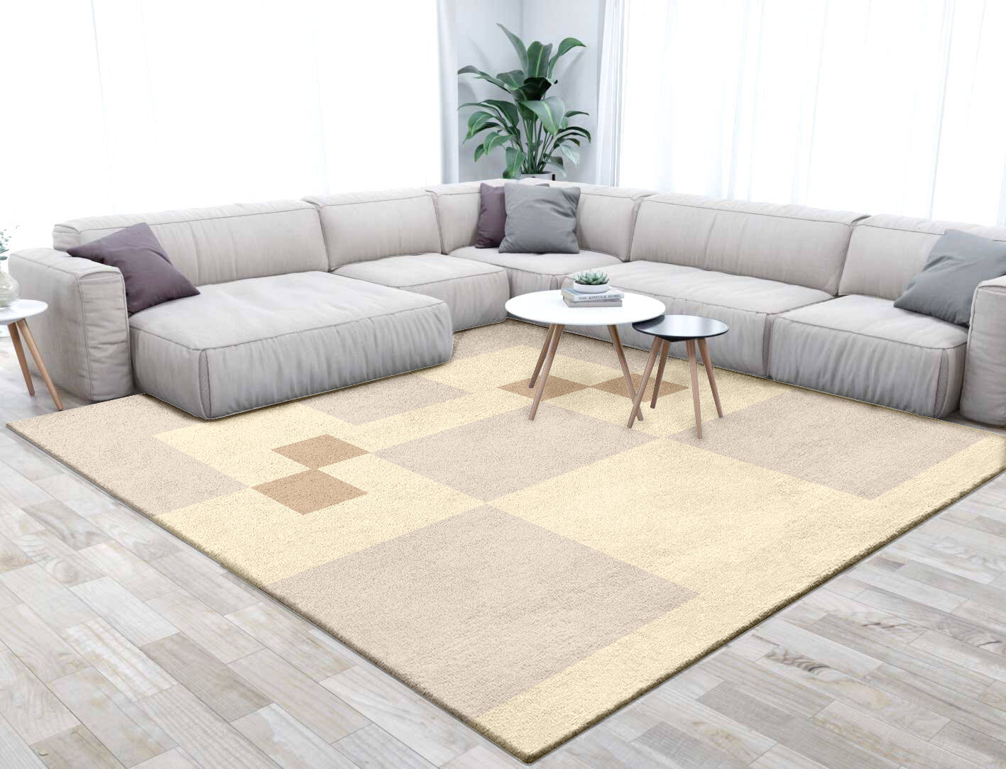 Accumen  Square Hand Tufted Pure Wool Custom Rug by Rug Artisan