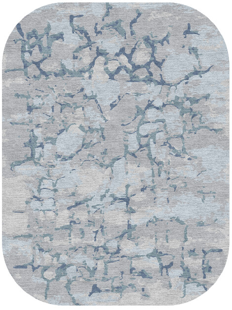 Ace Cerulean Oblong Hand Knotted Tibetan Wool Custom Rug by Rug Artisan