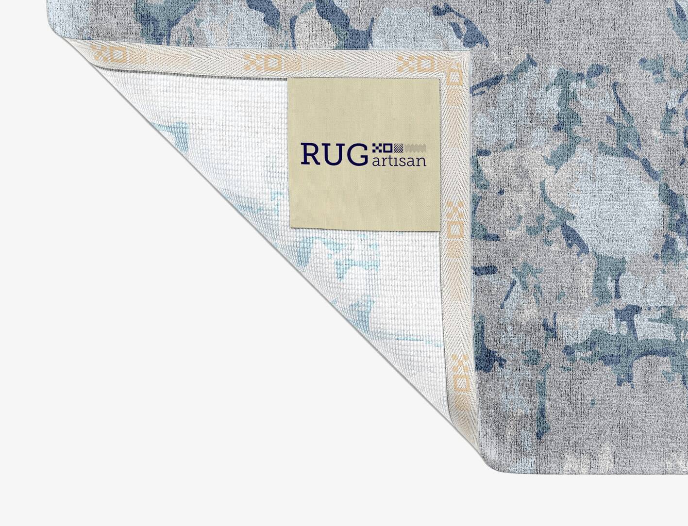 Ace Cerulean Rectangle Hand Knotted Bamboo Silk Custom Rug by Rug Artisan