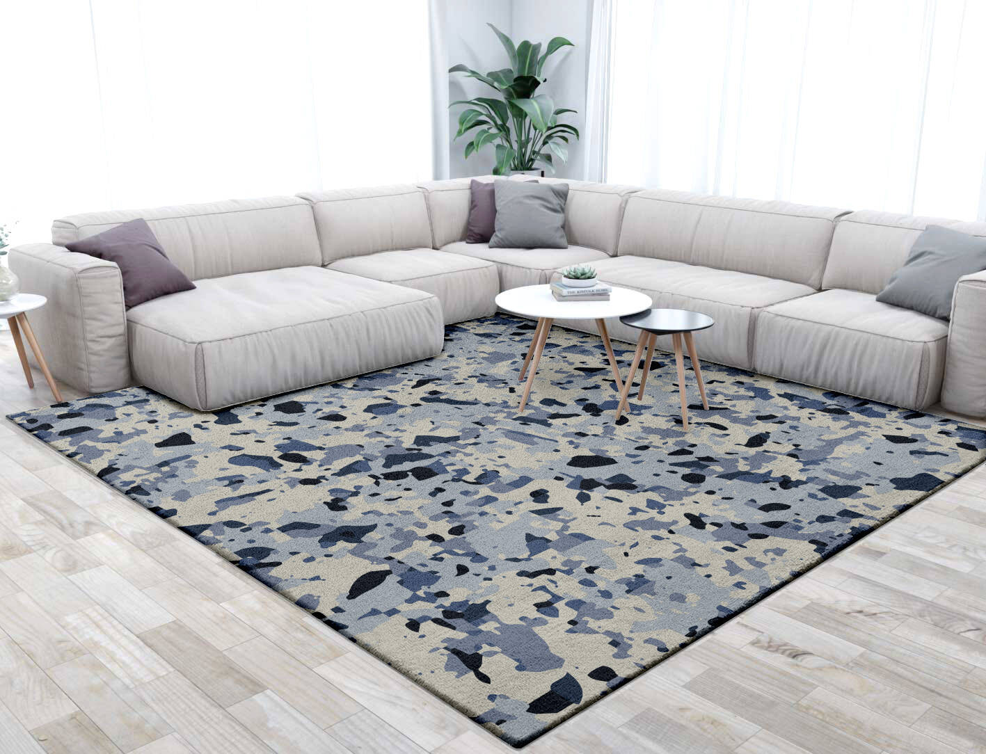 Adonis Surface Art Square Hand Tufted Pure Wool Custom Rug by Rug Artisan