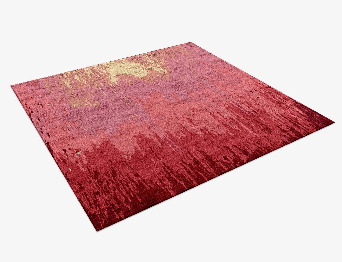 Afra Gradation Square Hand Knotted Bamboo Silk Custom Rug by Rug Artisan