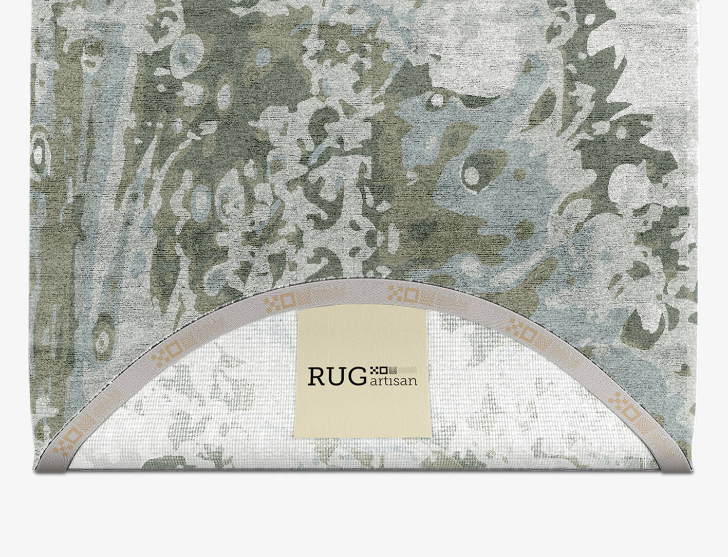Air Bubble Surface Art Capsule Hand Knotted Bamboo Silk Custom Rug by Rug Artisan