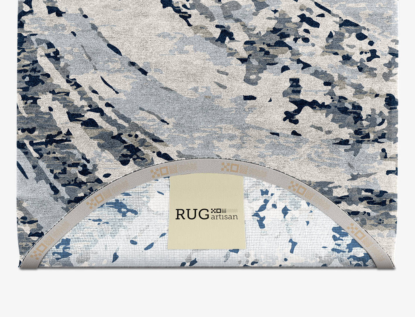 Air Currents Surface Art Capsule Hand Knotted Bamboo Silk Custom Rug by Rug Artisan