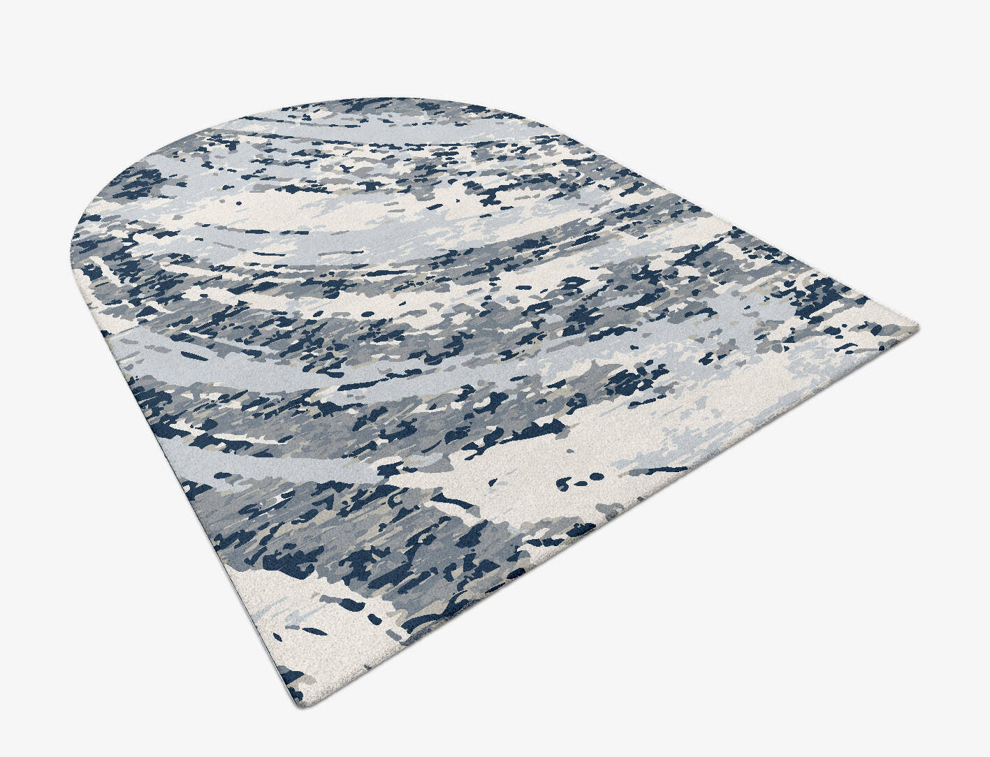 Air Currents Surface Art Arch Hand Tufted Pure Wool Custom Rug by Rug Artisan