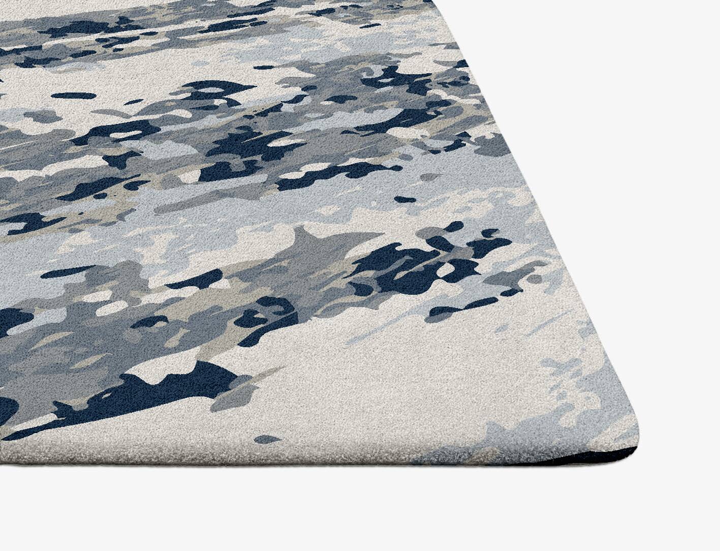 Air Currents Surface Art Ogee Hand Tufted Pure Wool Custom Rug by Rug Artisan