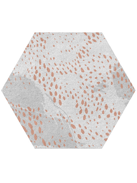 Alabaster Speck Terrazzo Play Hexagon Hand Tufted Pure Wool Custom Rug by Rug Artisan