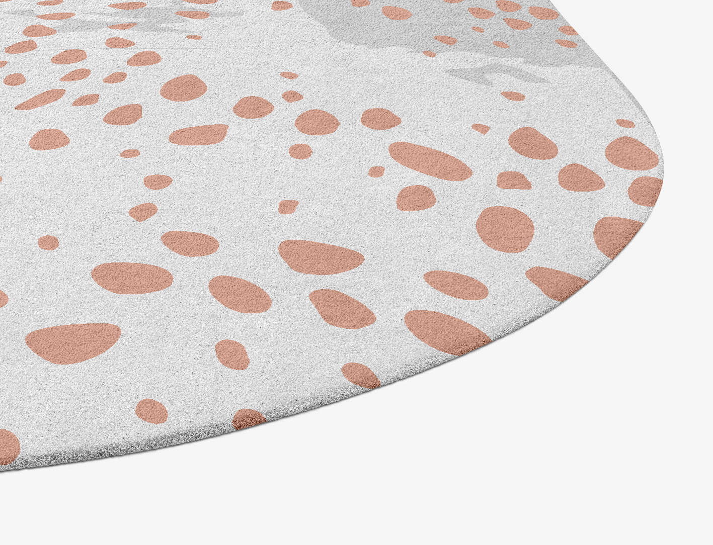 Alabaster Speck Terrazzo Play Oblong Hand Tufted Pure Wool Custom Rug by Rug Artisan