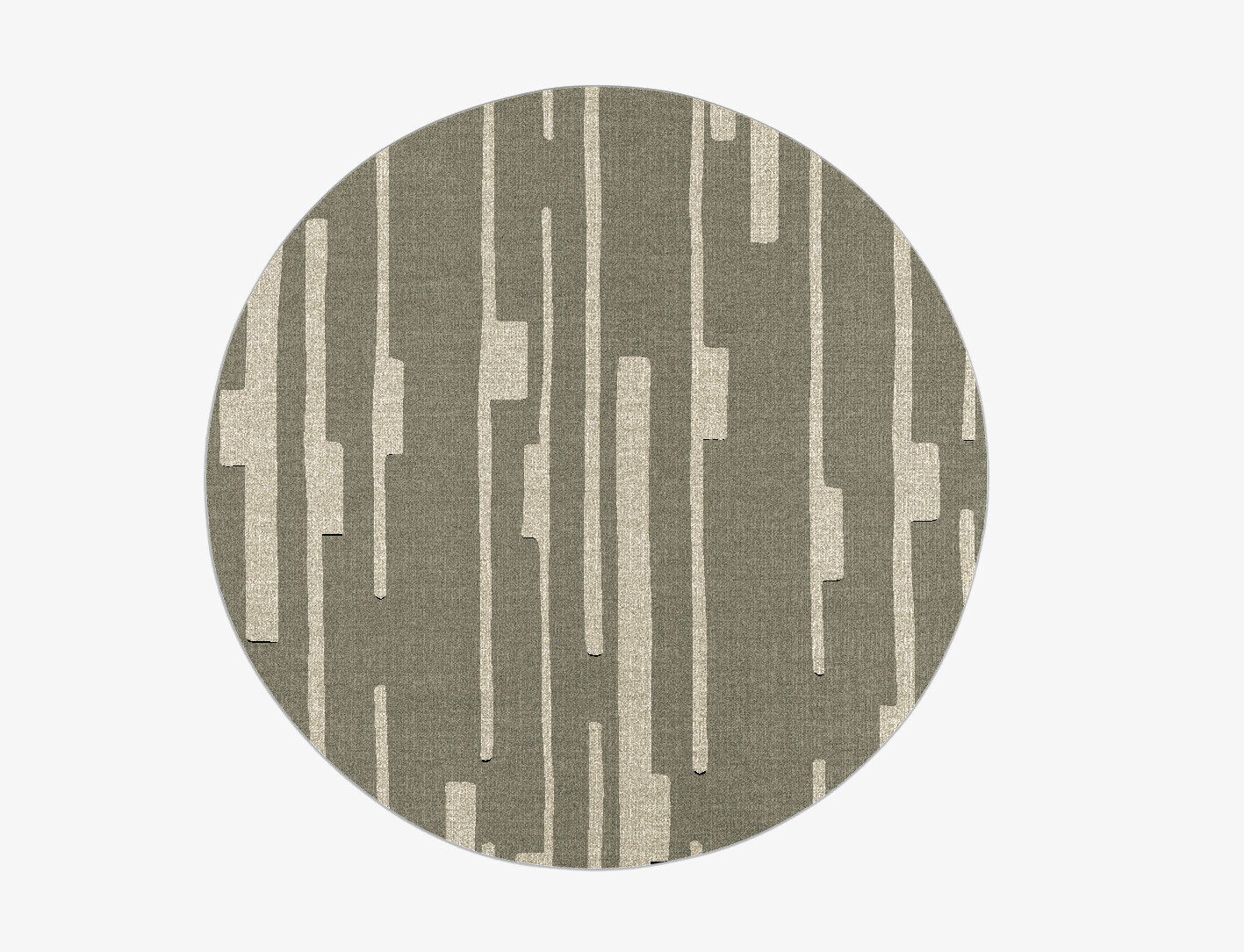 Alate Minimalist Round Flatweave New Zealand Wool Custom Rug by Rug Artisan
