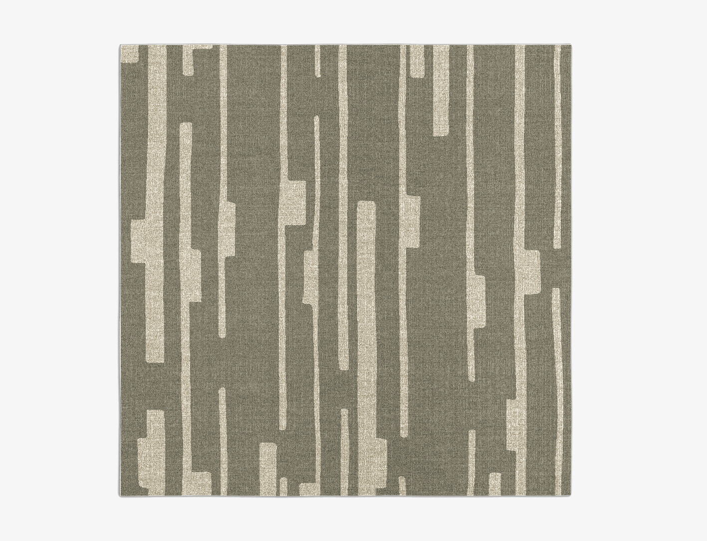 Alate Minimalist Square Flatweave New Zealand Wool Custom Rug by Rug Artisan