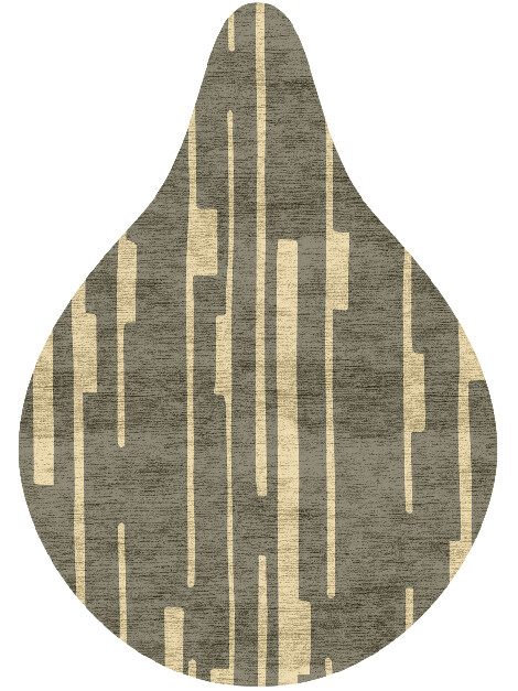 Alate Minimalist Drop Hand Knotted Bamboo Silk Custom Rug by Rug Artisan