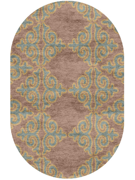 Albion Blue Royal Capsule Hand Knotted Bamboo Silk Custom Rug by Rug Artisan