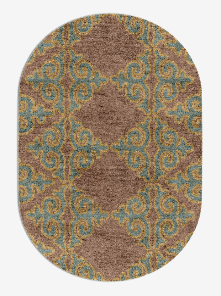 Albion Blue Royal Capsule Hand Knotted Bamboo Silk Custom Rug by Rug Artisan