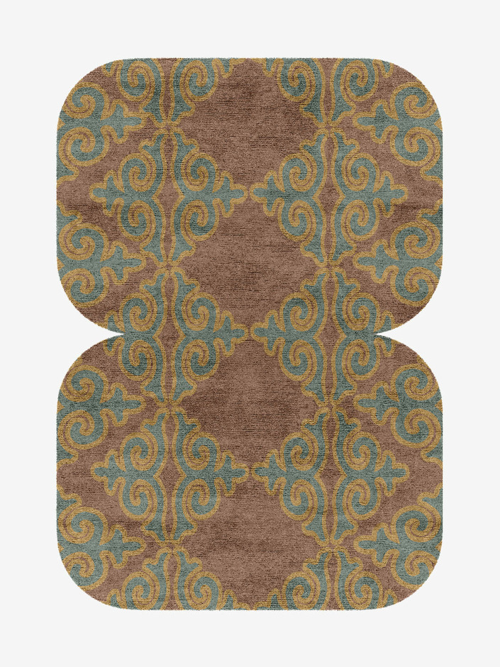 Albion Blue Royal Eight Hand Knotted Bamboo Silk Custom Rug by Rug Artisan