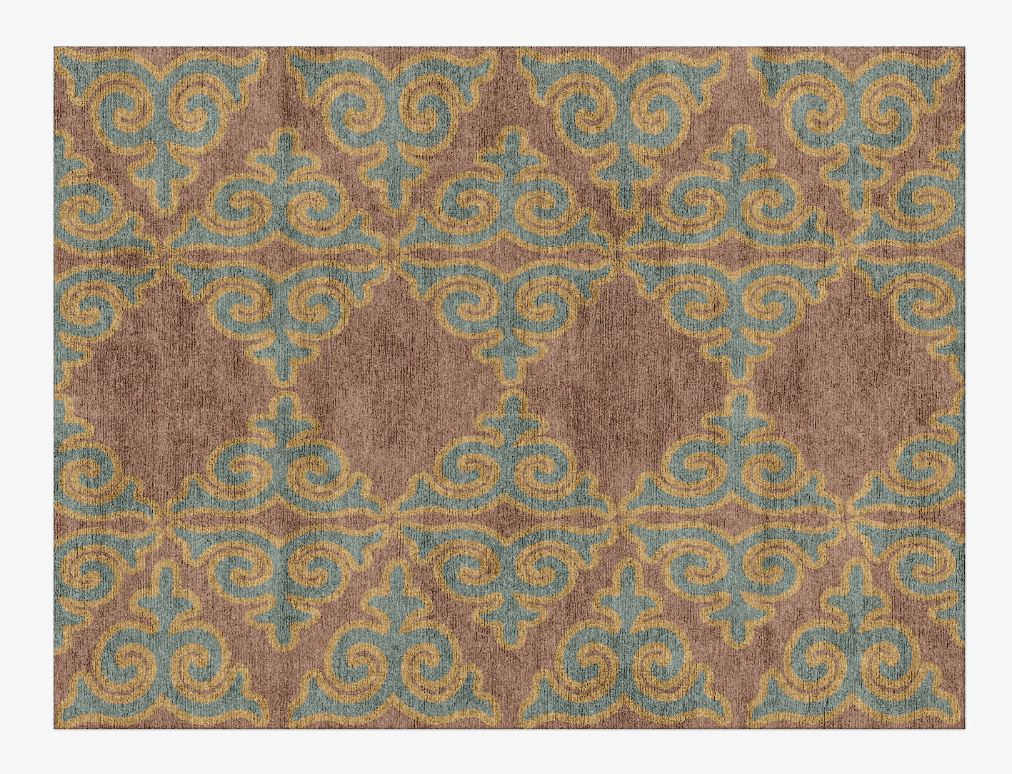 Albion Blue Royal Rectangle Hand Knotted Bamboo Silk Custom Rug by Rug Artisan