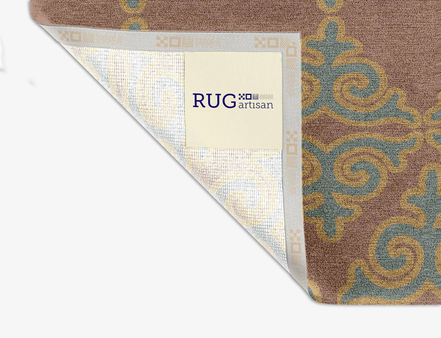 Albion Blue Royal Square Hand Knotted Tibetan Wool Custom Rug by Rug Artisan