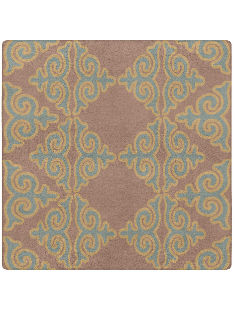 Albion Blue Royal Square Hand Tufted Pure Wool Custom Rug by Rug Artisan