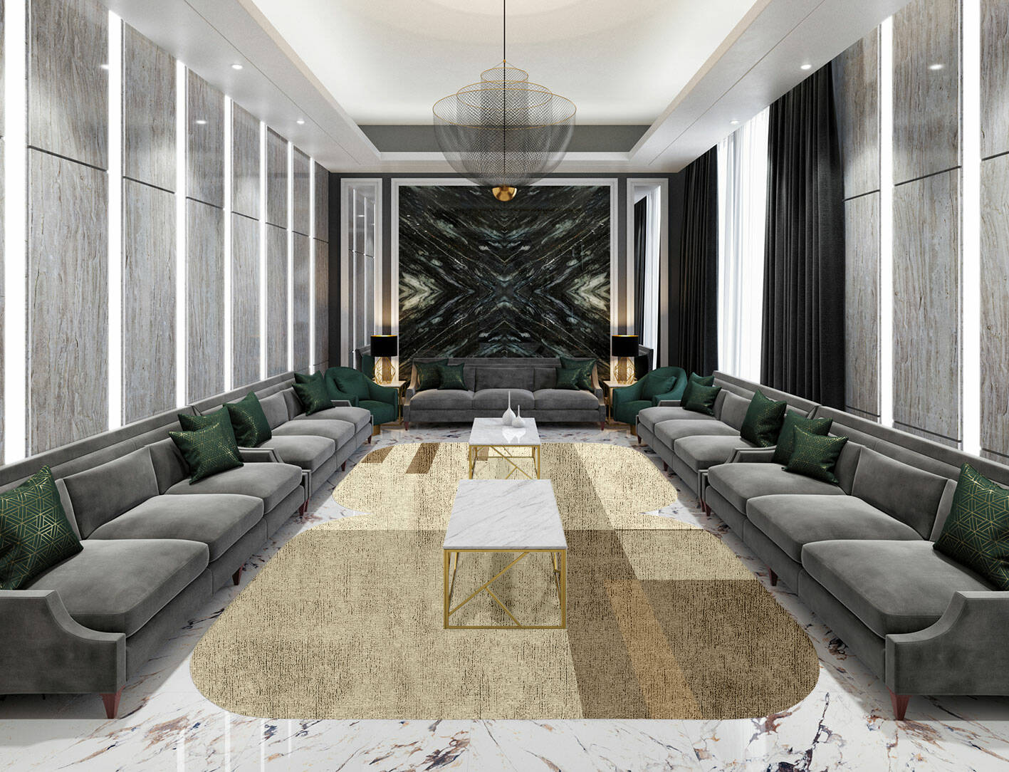 Alew  Eight Hand Knotted Bamboo Silk Custom Rug by Rug Artisan