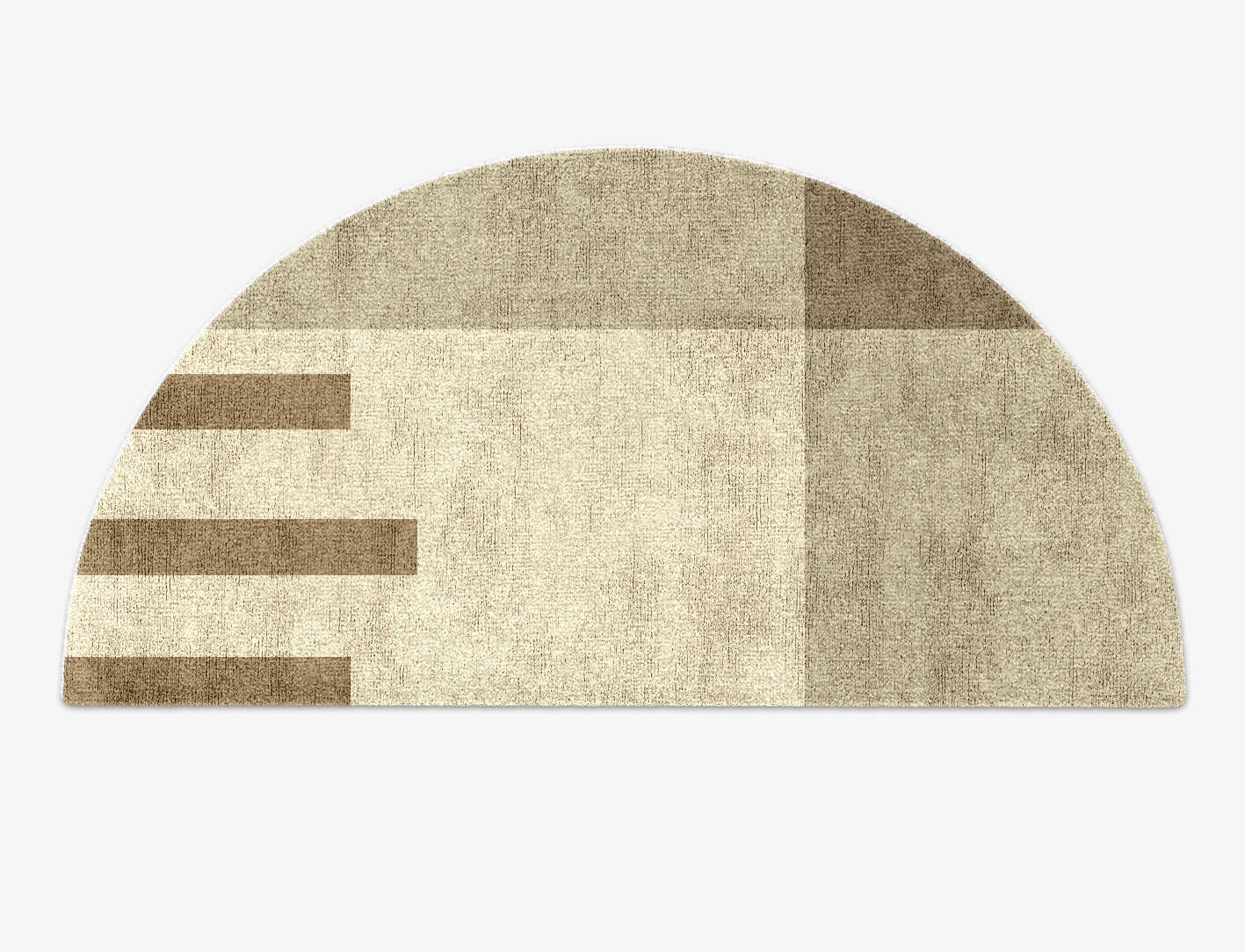 Alew  Halfmoon Hand Knotted Bamboo Silk Custom Rug by Rug Artisan