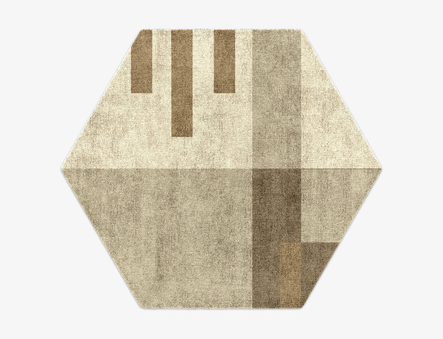 Alew  Hexagon Hand Knotted Bamboo Silk Custom Rug by Rug Artisan