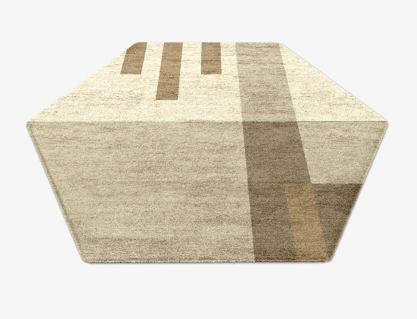 Alew  Hexagon Hand Knotted Bamboo Silk Custom Rug by Rug Artisan